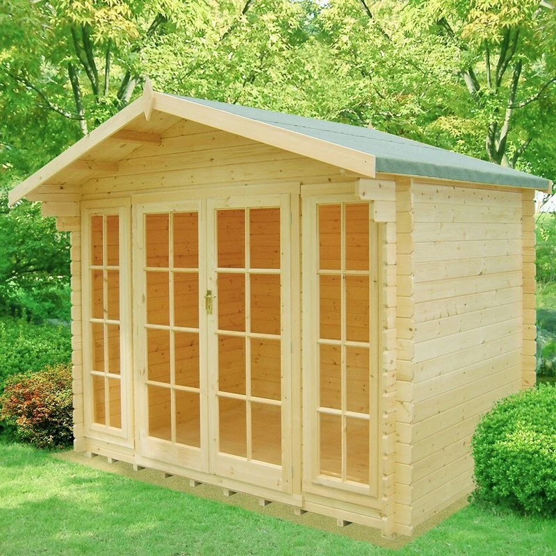 Shire Epping 11' 9" x 13' 8" Apex Log Cabin - Premium 28mm Cladding Tongue & Groove - Image 2