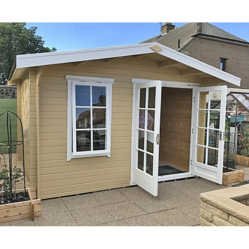 Shire Glenmore 11' 9" x 9' 9" Apex Log Cabin - Premium 70mm Cladding Tongue & Groove - Image 4