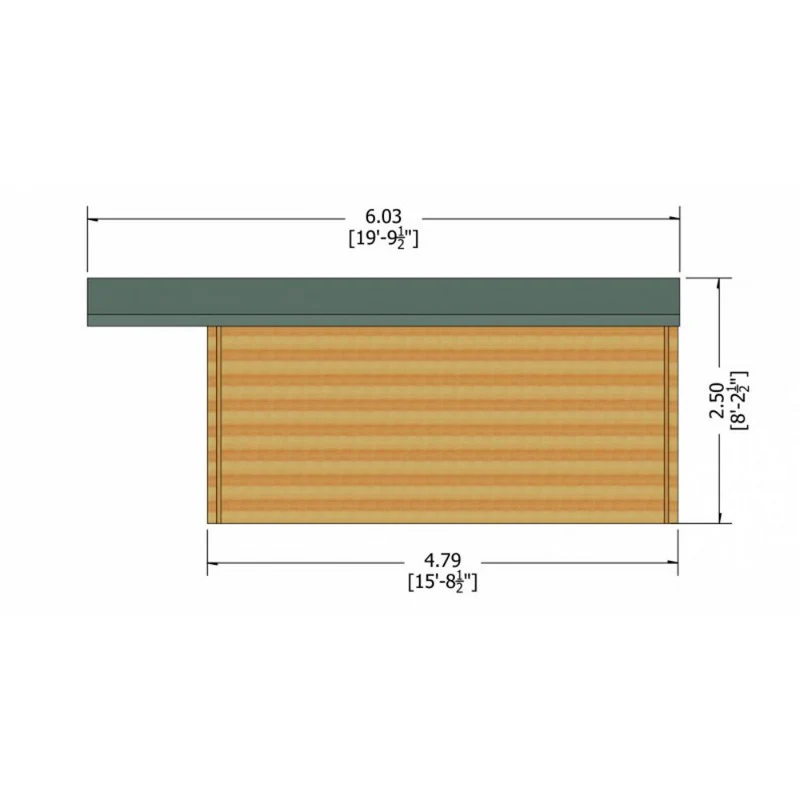 Shire Glenmore 13' 8" x 15' 8" Apex Log Cabin - Premium 44mm Cladding Tongue & Groove - Image 9