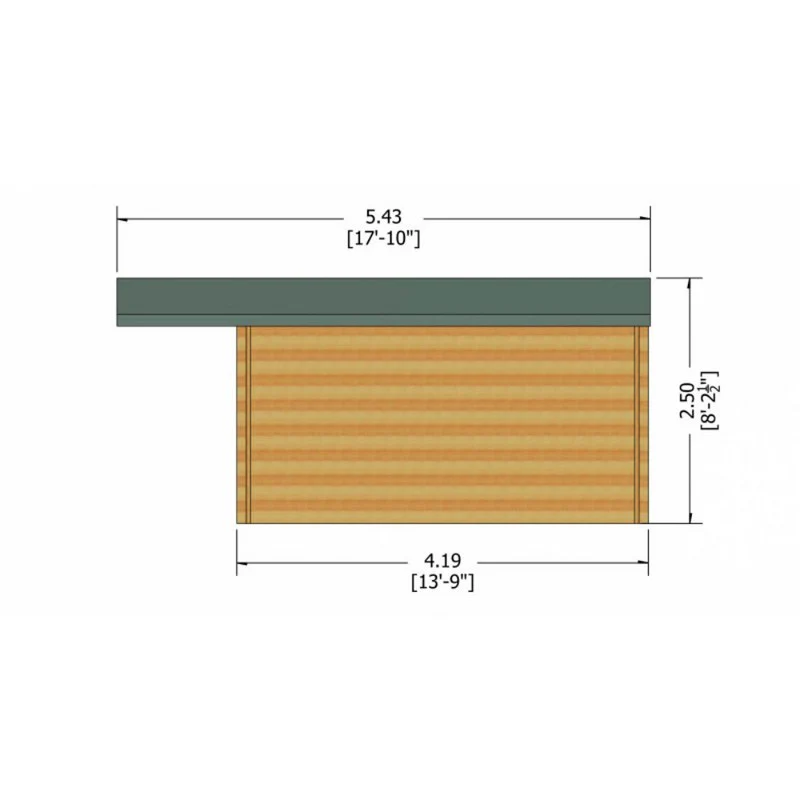 Shire Glenmore 15' 6" x 13' 8" Apex Log Cabin - Premium 70mm Cladding Tongue & Groove - Image 8