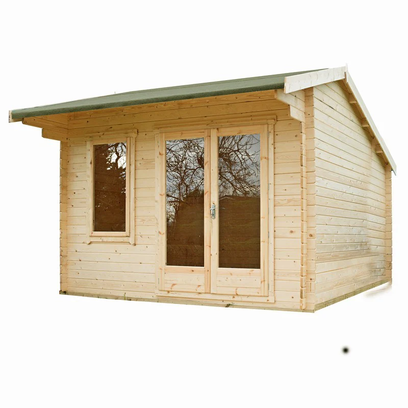 Shire Marlborough 11' 9" x 11' 9" Reverse Apex Log Cabin - Premium 34mm Cladding Tongue & Groove - Image 2