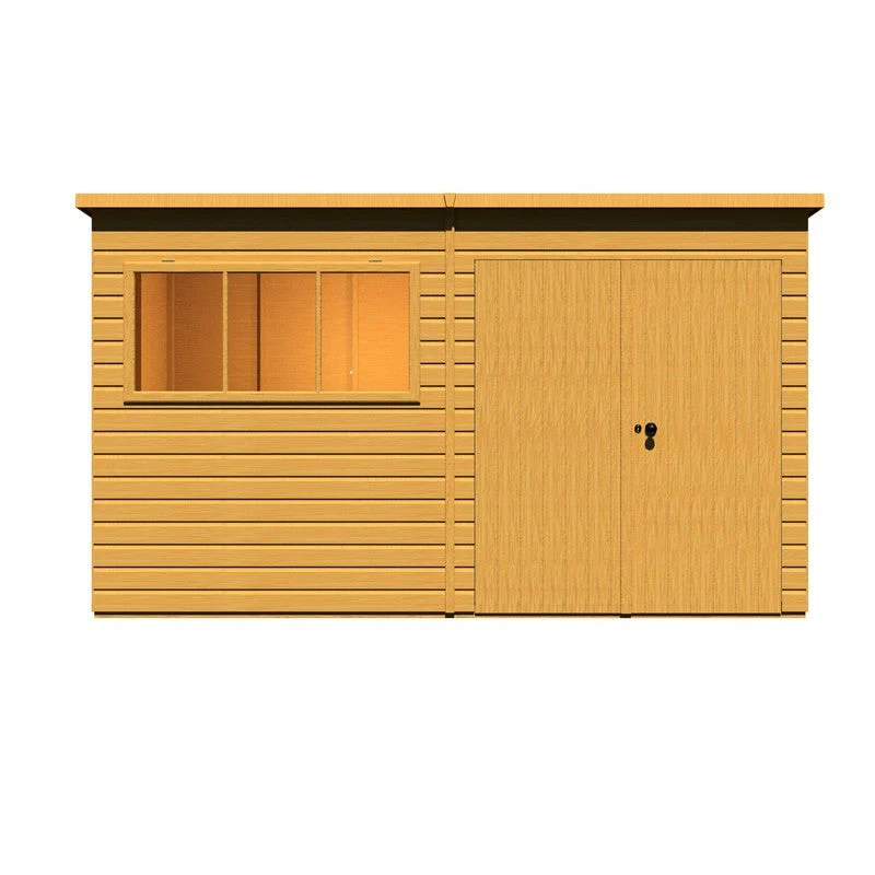 Shire Ranger 5' 10" x 11' 9" Pent Shed - Classic Coated Shiplap - Image 3