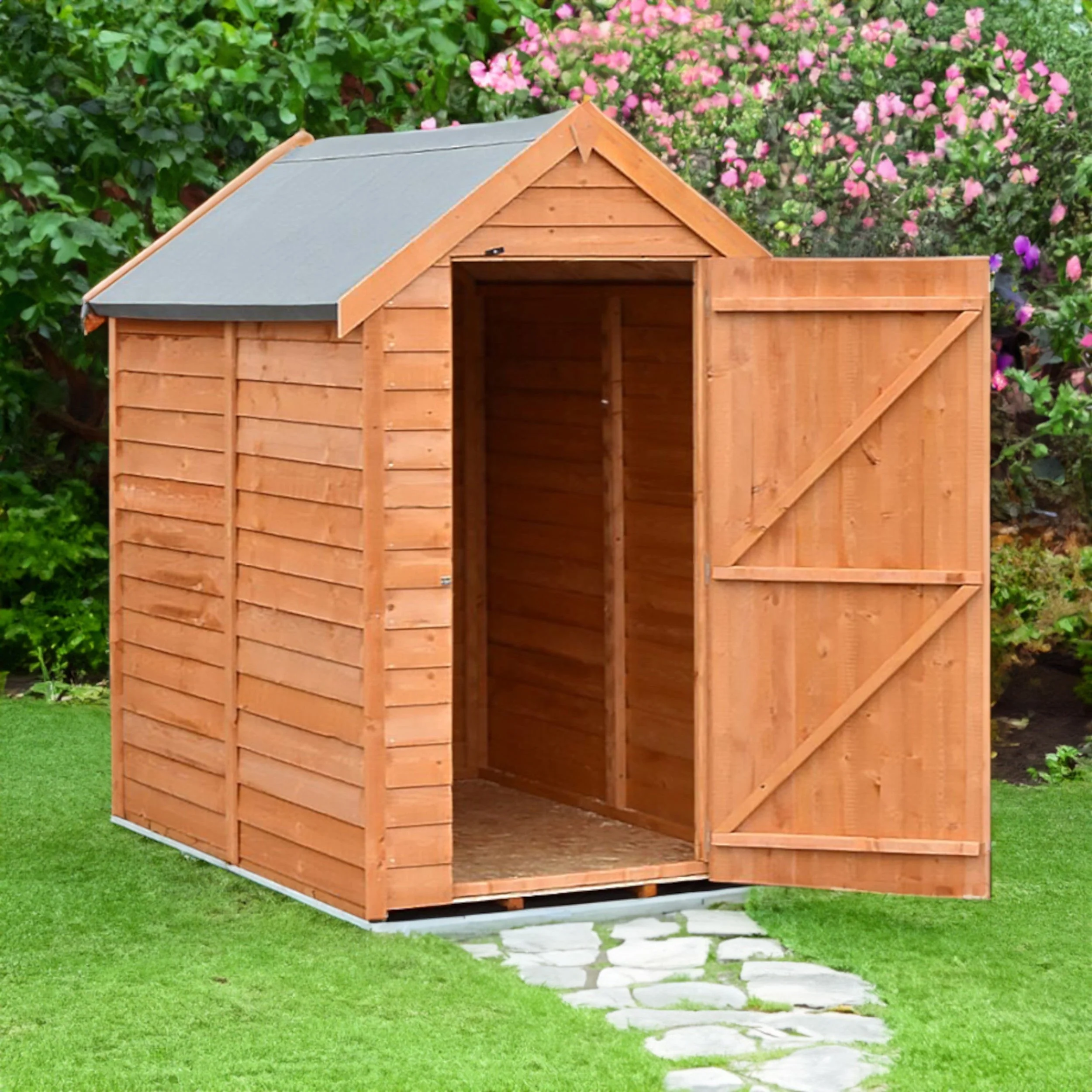 Wiltshire 3' 8" x 5' 11" Apex Shed - Premium Dip Treated Overlap