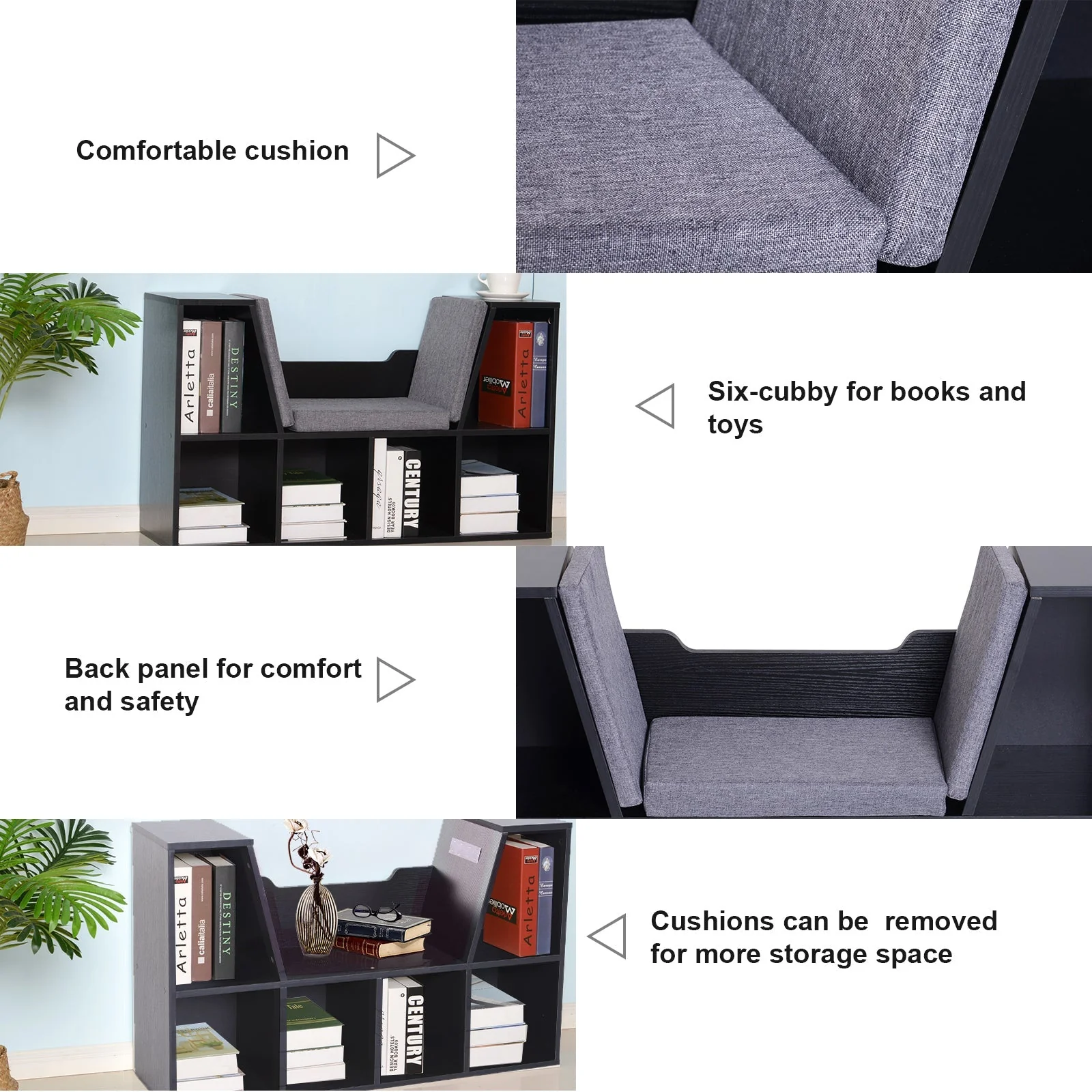 Six-Compartment Bookcase - Image 5