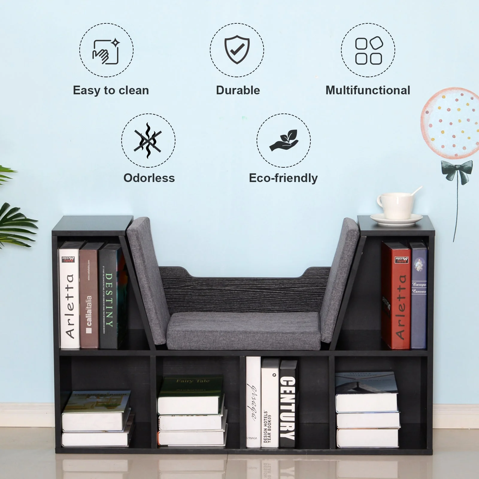 Six-Compartment Bookcase - Image 6