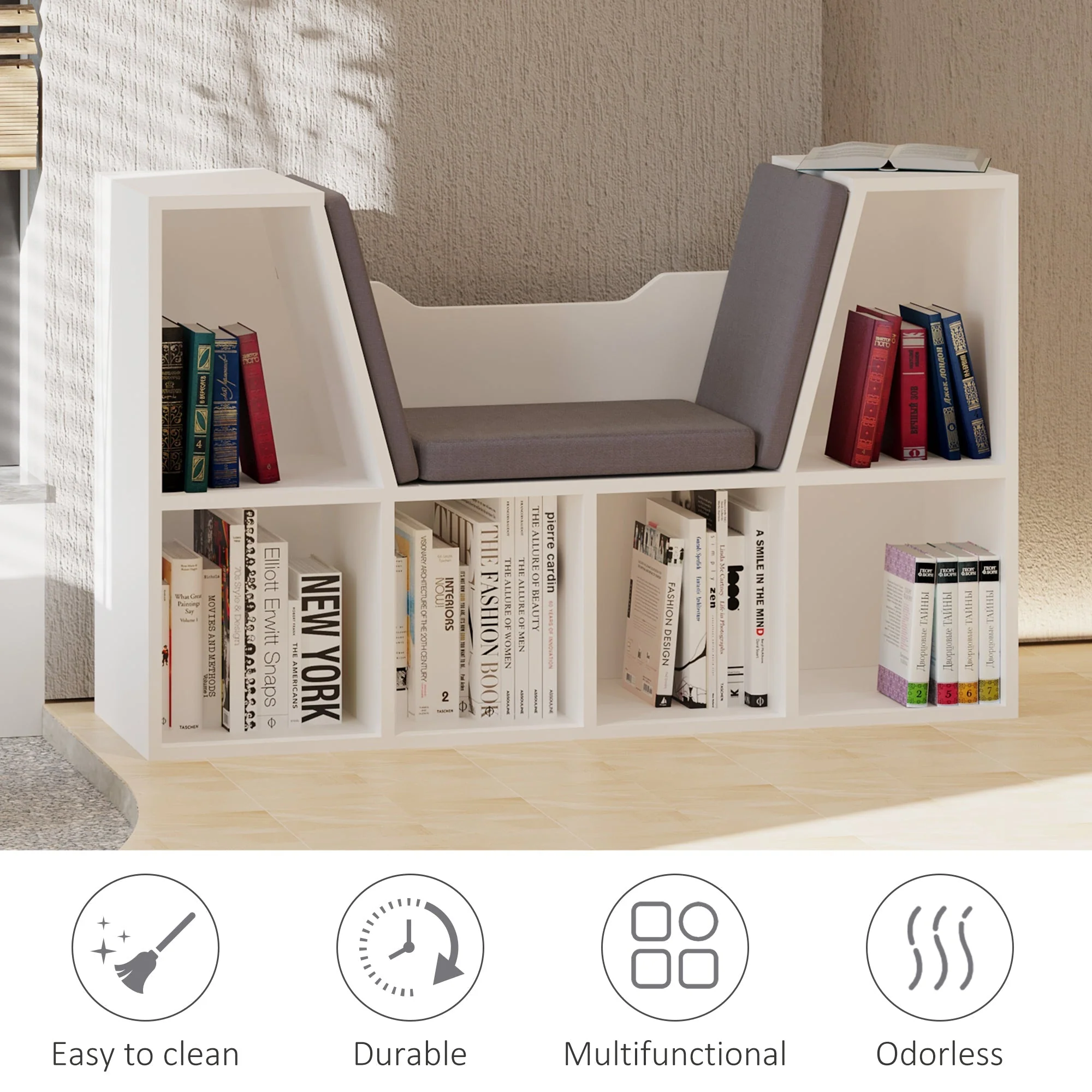 Six-Compartment Bookcase - Image 6