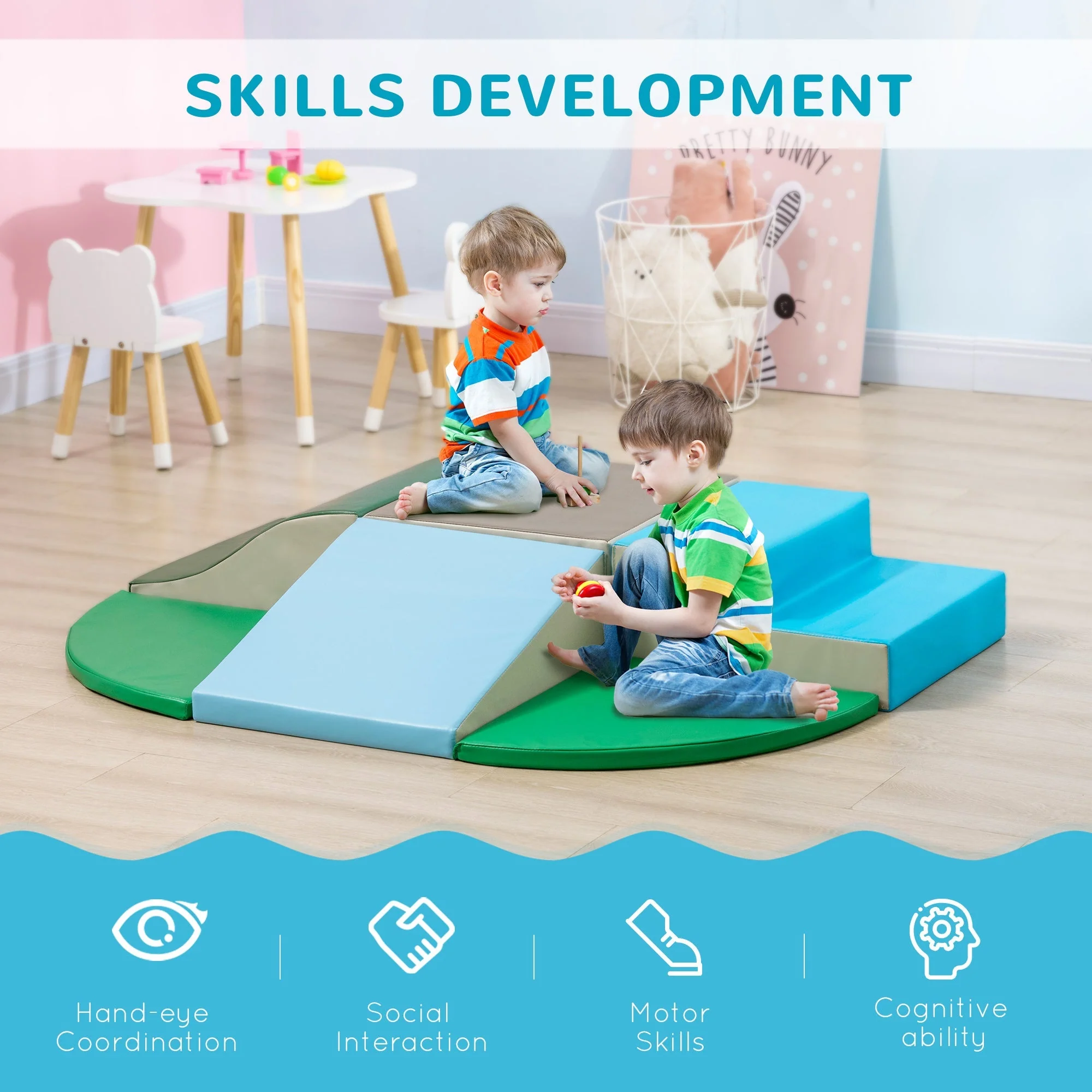 Six-Piece Kids Soft Playset - Image 4