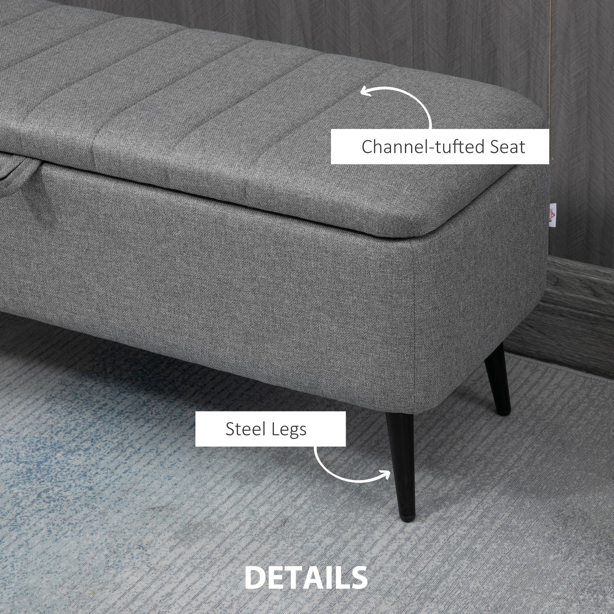 Storage Ottoman with Flip Top - Image 5