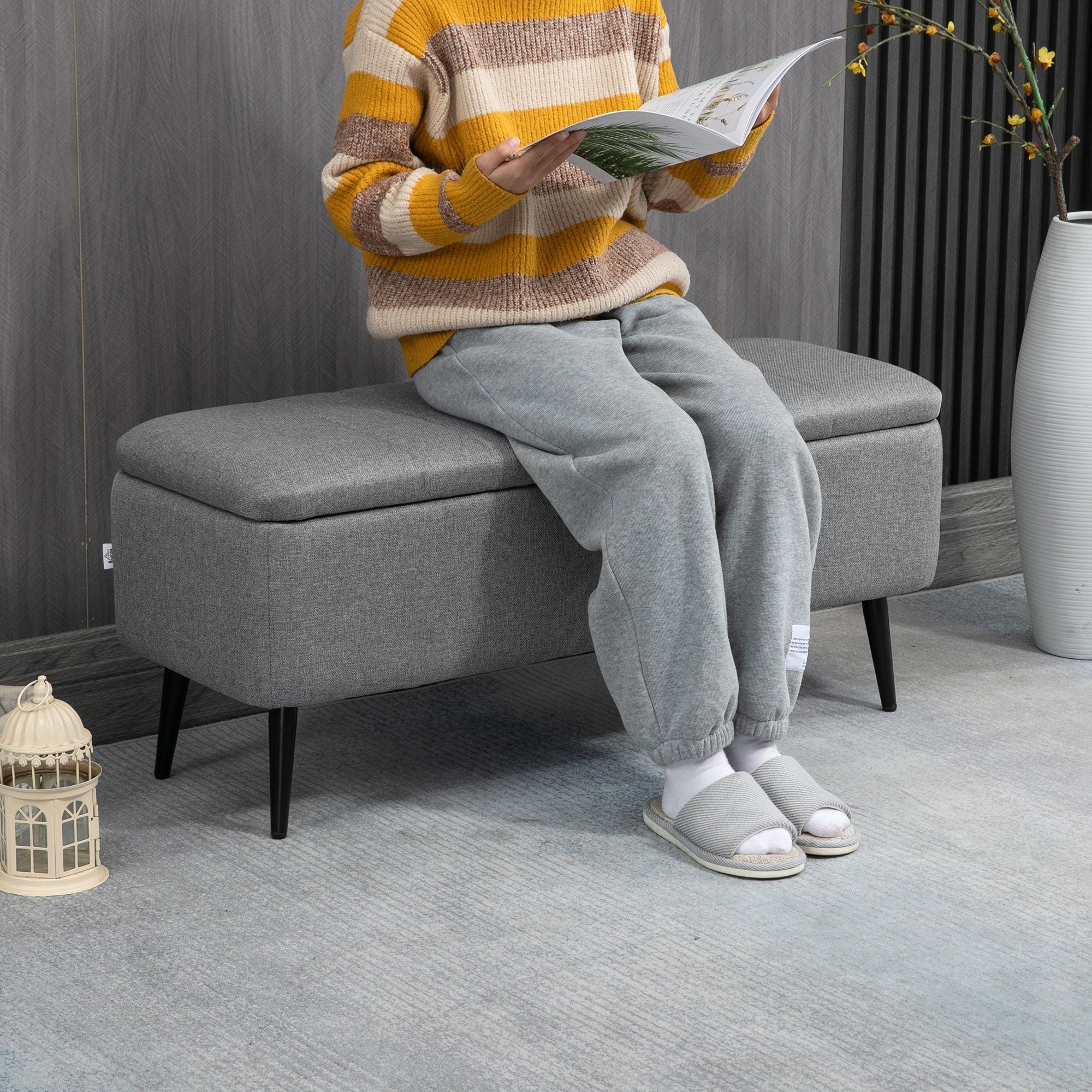 Storage Ottoman with Flip Top - Image 6