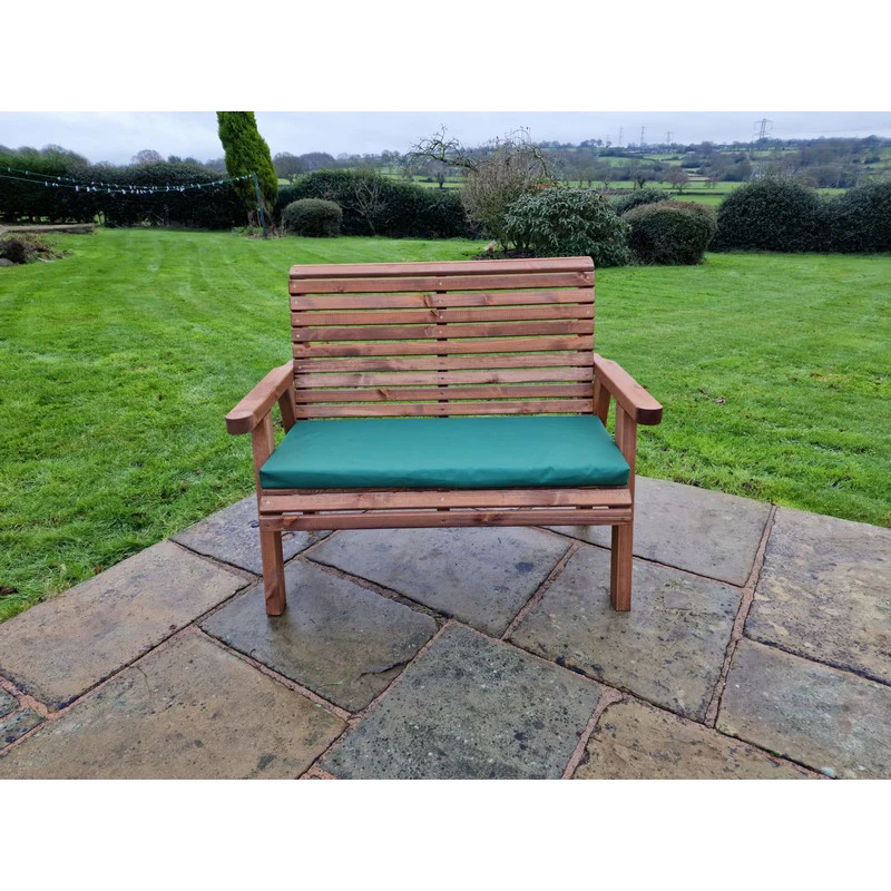 Swedish Redwood Garden Bench by Croft - 2 Seats - Image 9