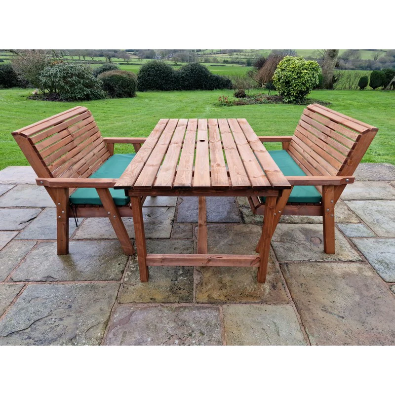 Swedish Redwood Garden Furniture Set by Croft - 4 Seats - Image 3