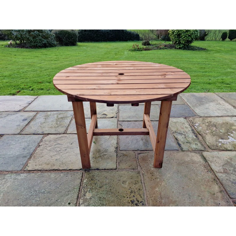 Swedish Redwood Garden Table by Croft - 4 Seats - Image 2