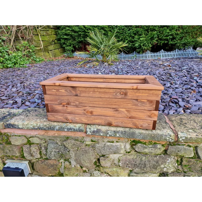Swedish Redwood Garden Trough Planter by Croft - Image 8
