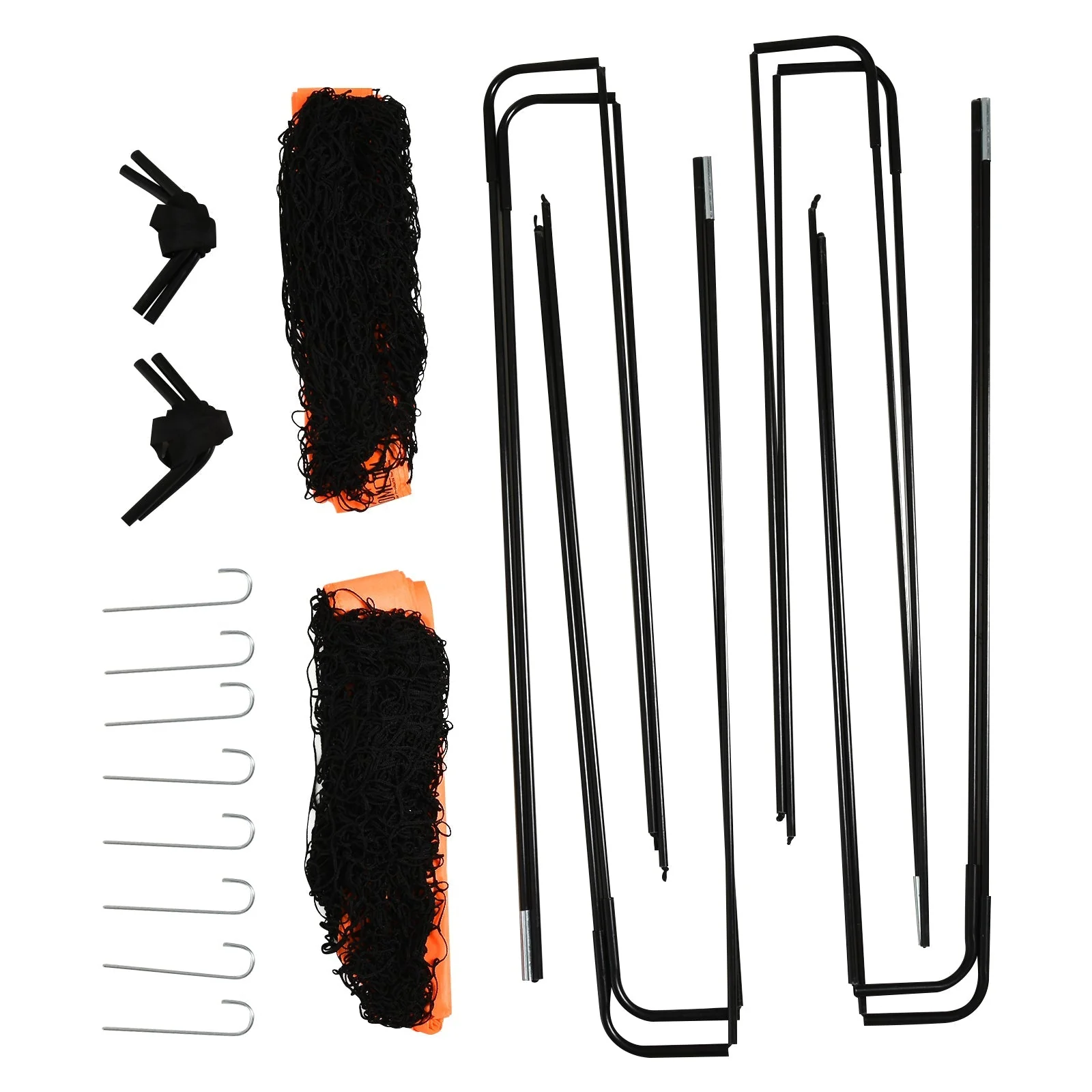 Tetoron Mesh Outdoor Folding Football Goal Orange - Image 8