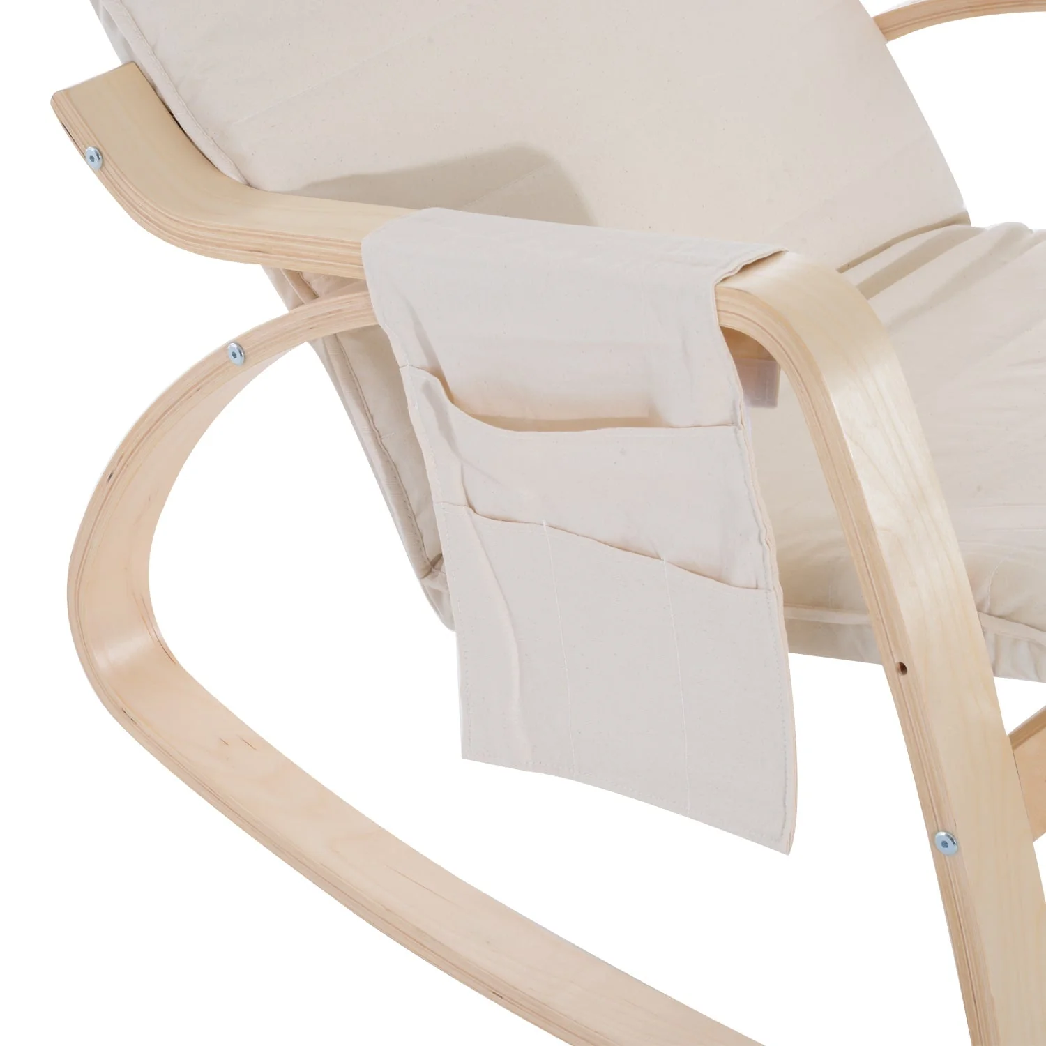 Wooden Rocking Lounge Chair - Image 8