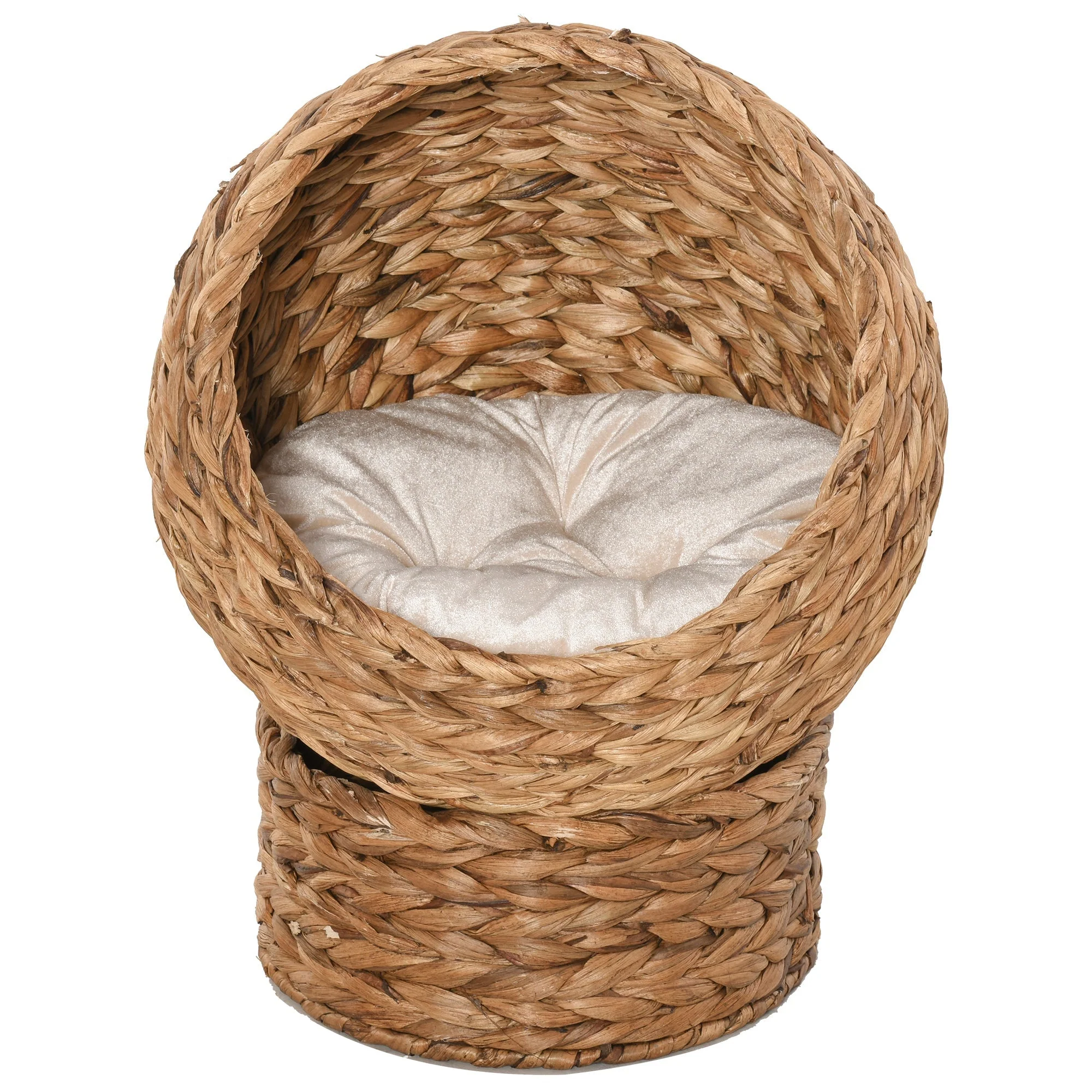 Woven 50 x 42cm Cat Bed Cyclindrical by Pawhut - Image 7